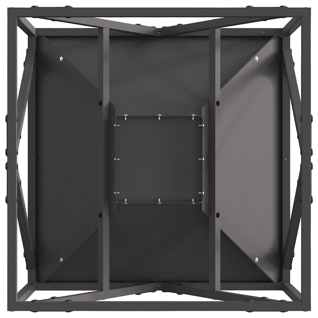 Fire Bowl Black 50 x 50 x 35 cm Weathering Steel