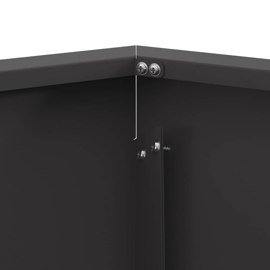 Fire Bowl Black 75 x 75 x 28 cm Weathering Steel