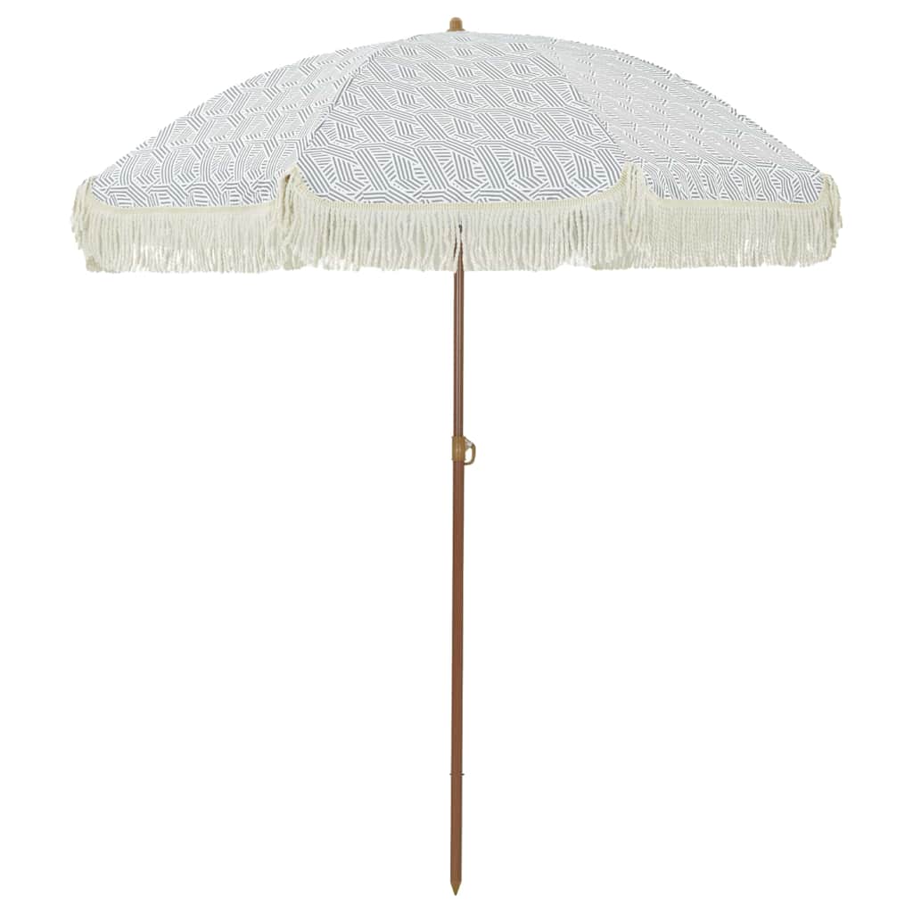 Beach Parasol 160 x 160 x 196 cm Polyester and Steel Round