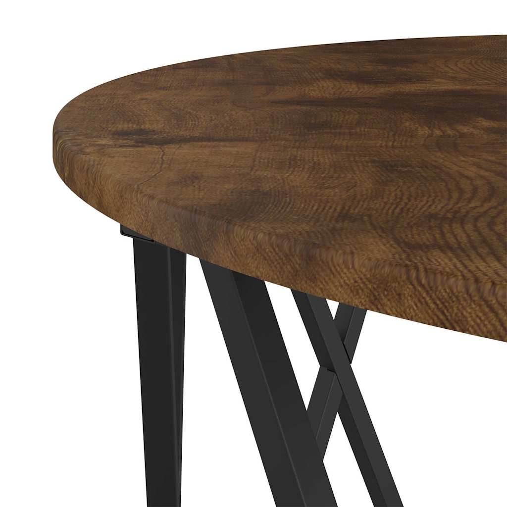 Coffee Table Smoked Oak 80 x 80 x 42 cm