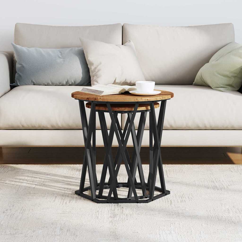 Coffee Table 2 pcs Old Wood 50 x 50 x 50 cm