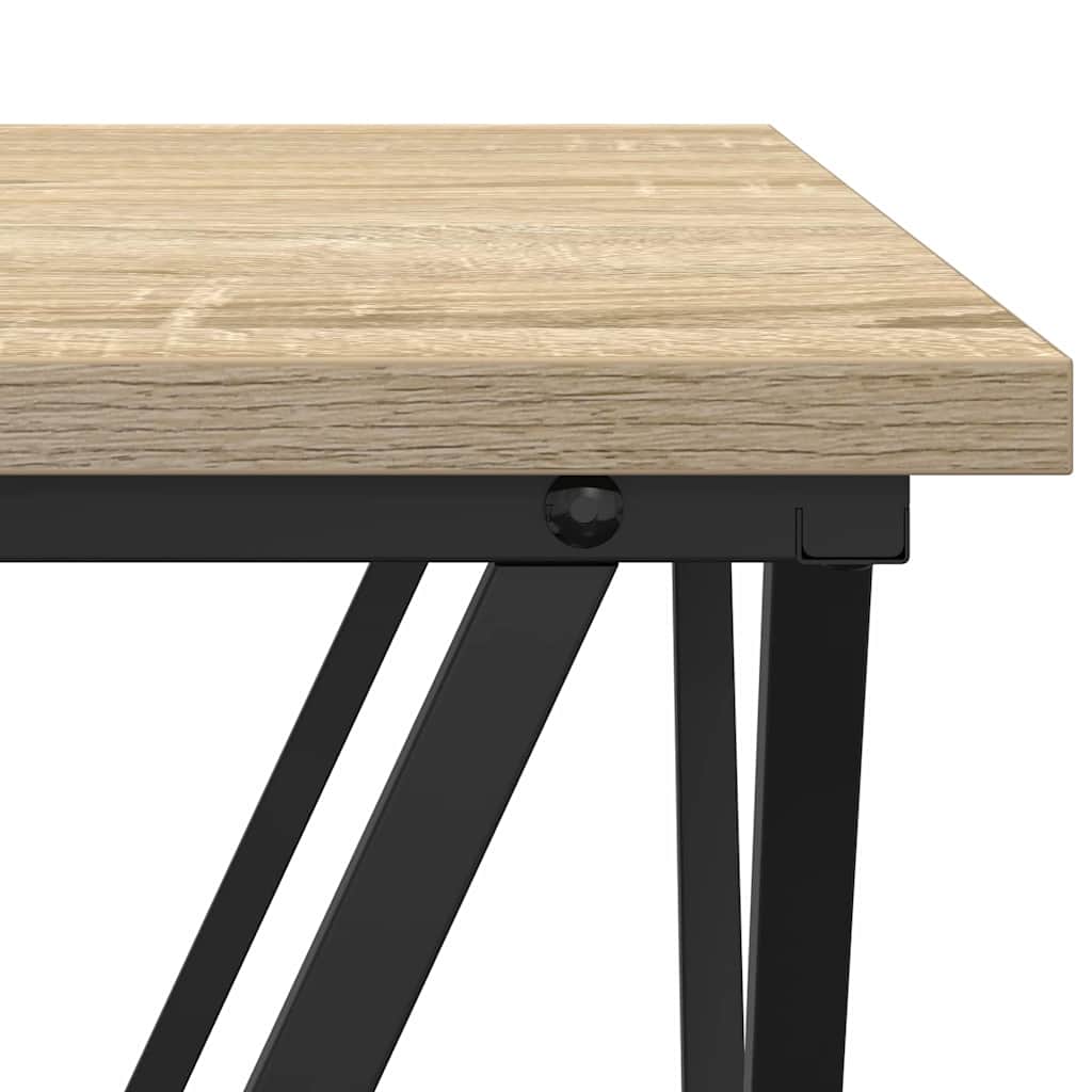 Coffee Table 3 pcs Sonoma Oak 50 x 50 x 40 cm