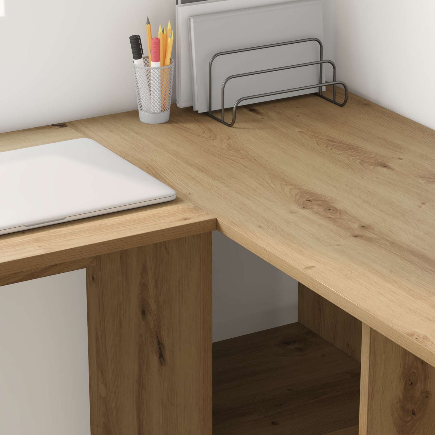 Desk Artisan Oak 142 x 102 x 73 cm Engineered Wood