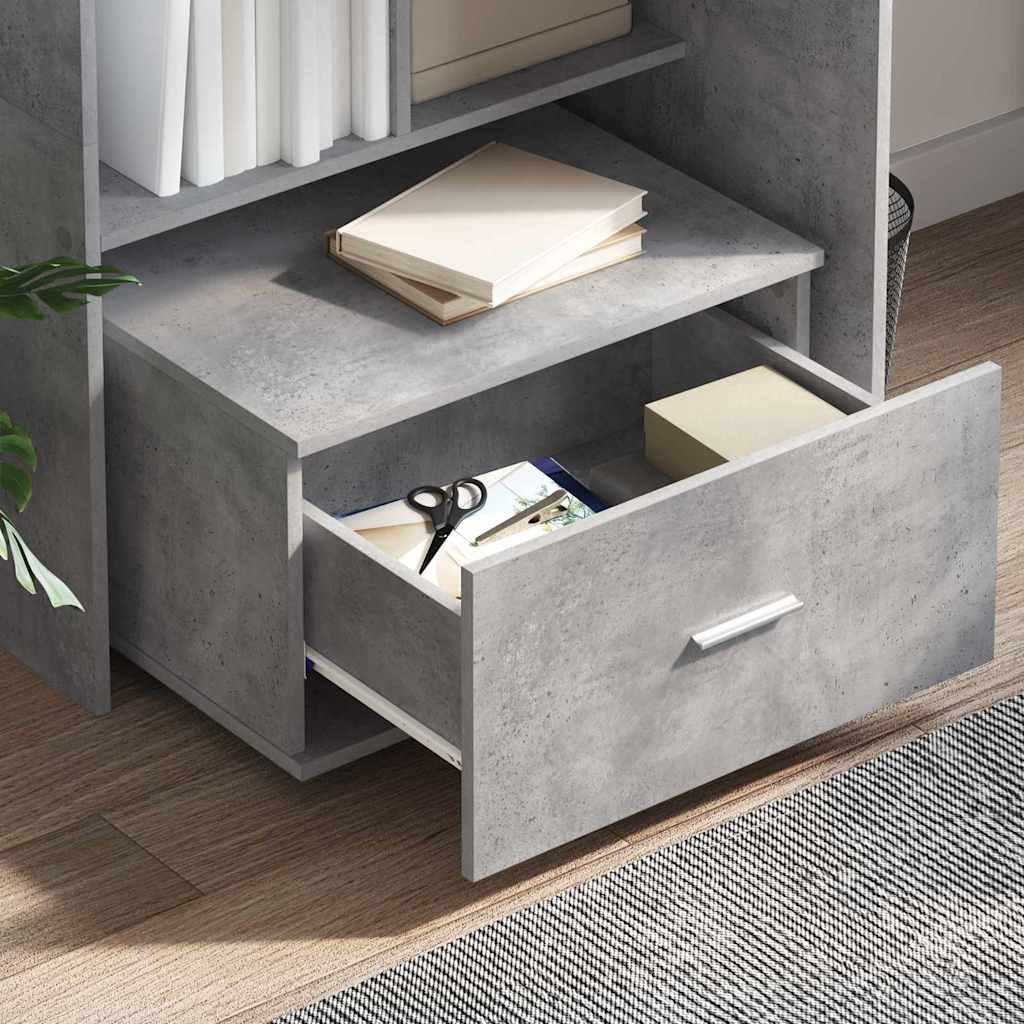 Drawer Cabinet 55 x 45 x 31 cm Concrete Grey