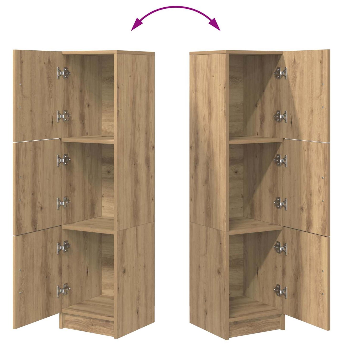 Highboard Artisan Oak 31.5 x 32 x 122.5 cm