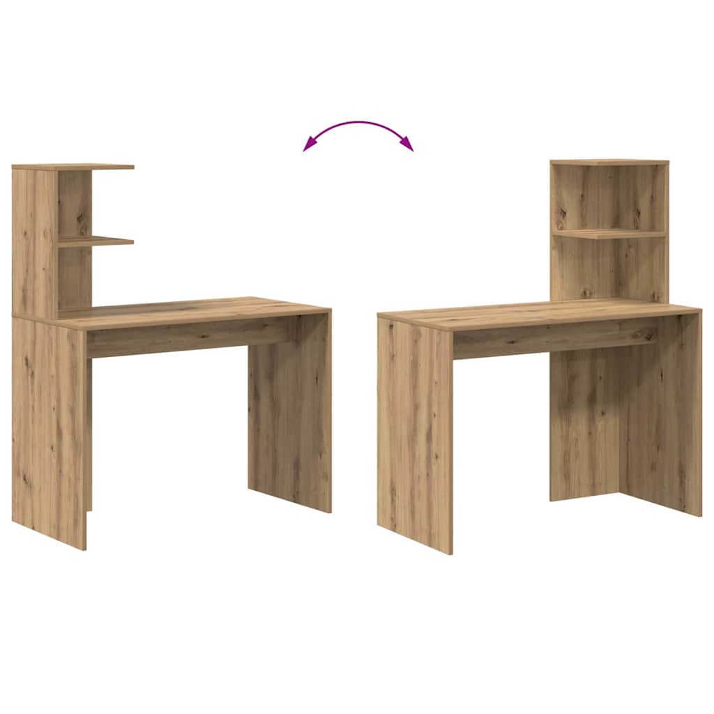 Desk Artisan Oak 102 x 50 x 124 cm Engineered Wood
