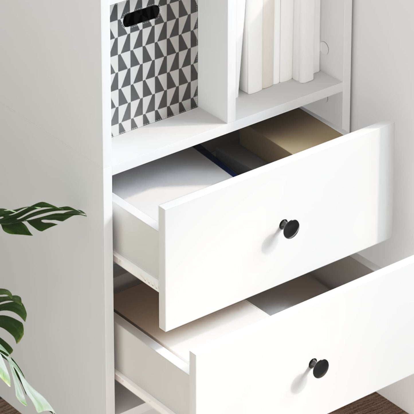 Highboard White 45.5 x 34 x 127 cm