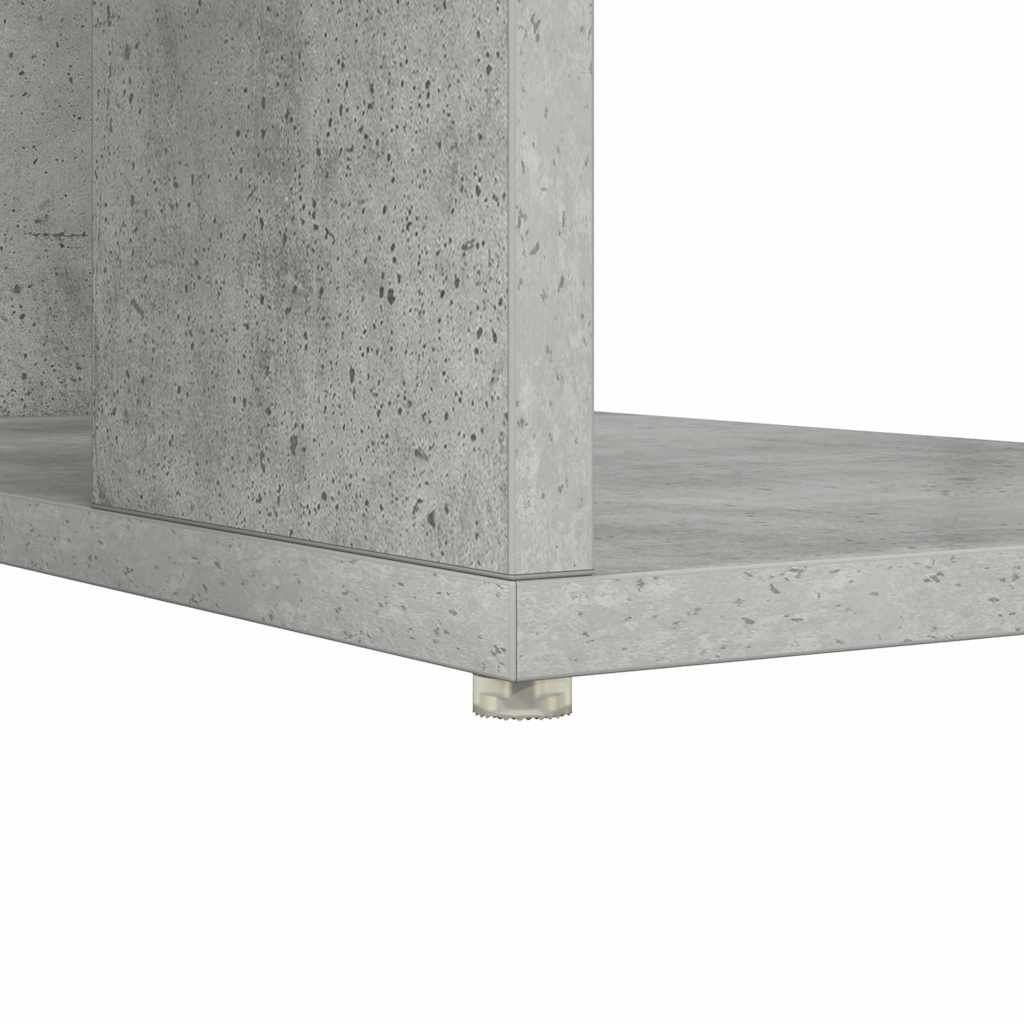 Desk Concrete Grey 130 x 50.5 x 75 cm Engineered Wood
