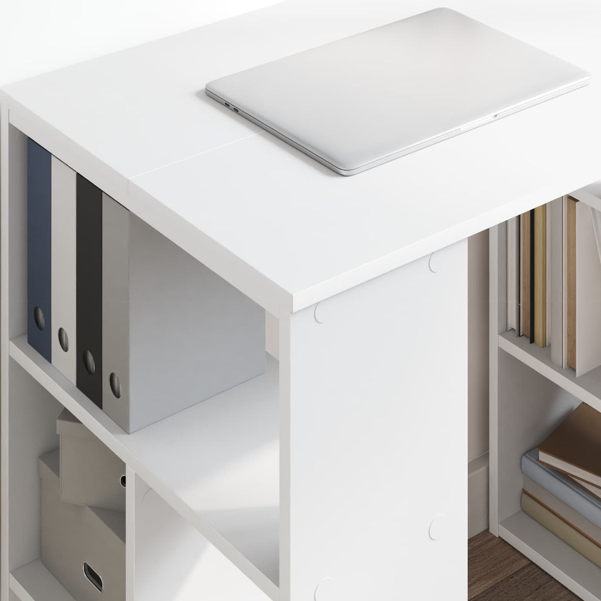 Desk White 90 x 50 x 75 cm Engineered Wood