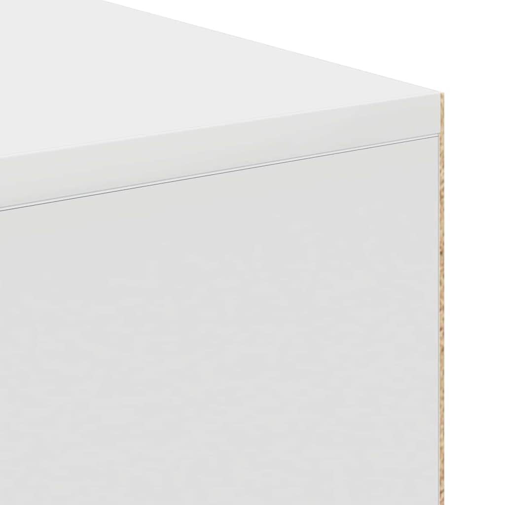 Desk White 102 x 50 x 75 cm Engineered Wood