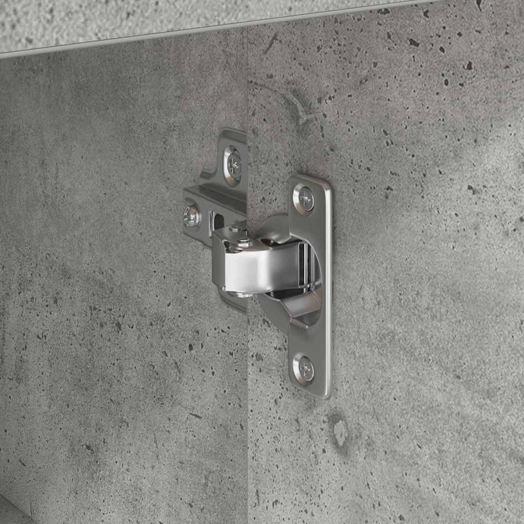 Sideboard with Drawer Concrete Grey 38 x 34 x 75 cm