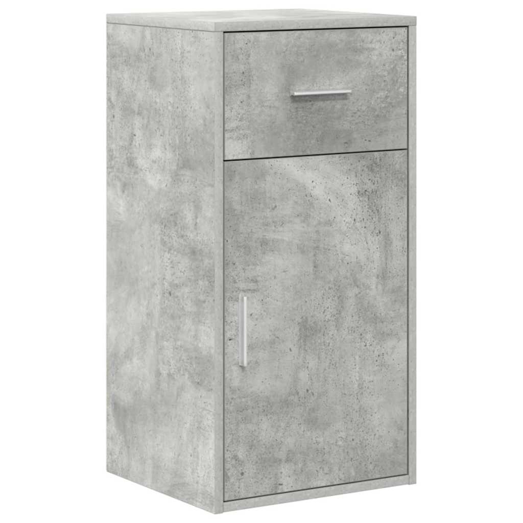 Sideboard with Drawer Concrete Grey 38 x 34 x 75 cm