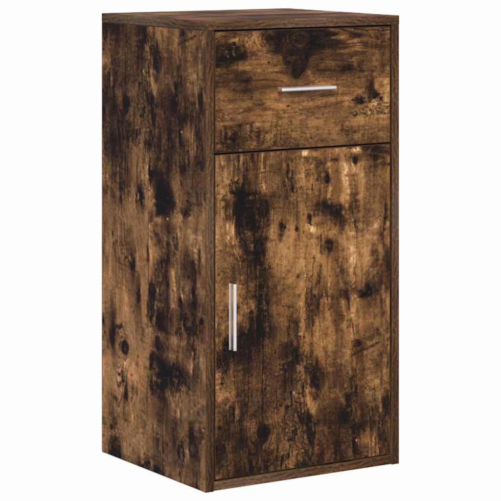 Sideboard with Drawer Smoked Oak 38 x 34 x 75 cm