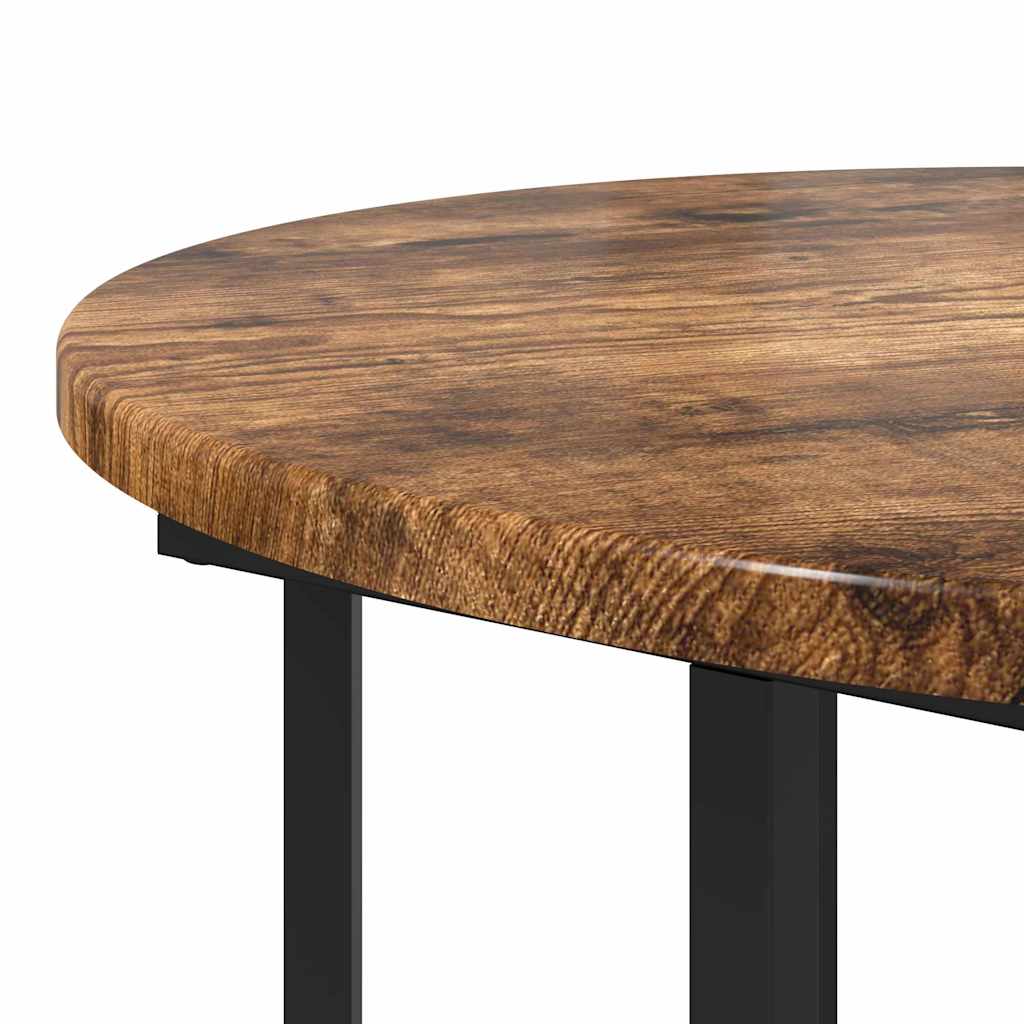 Side Table Set 2 pcs Brown 50 x 50 x 50.5 cm