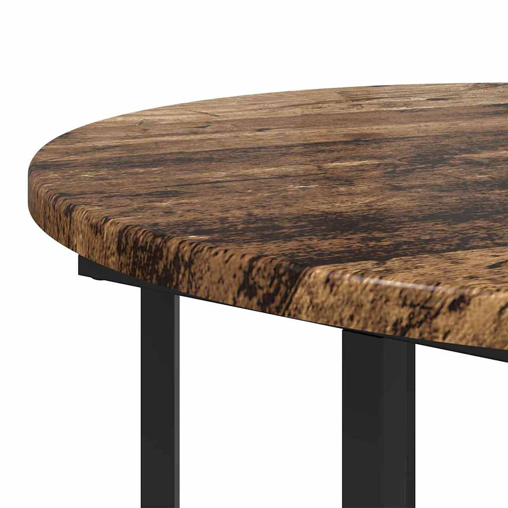 Side Table Set 2 pcs Brown 50 x 50 x 50.5 cm