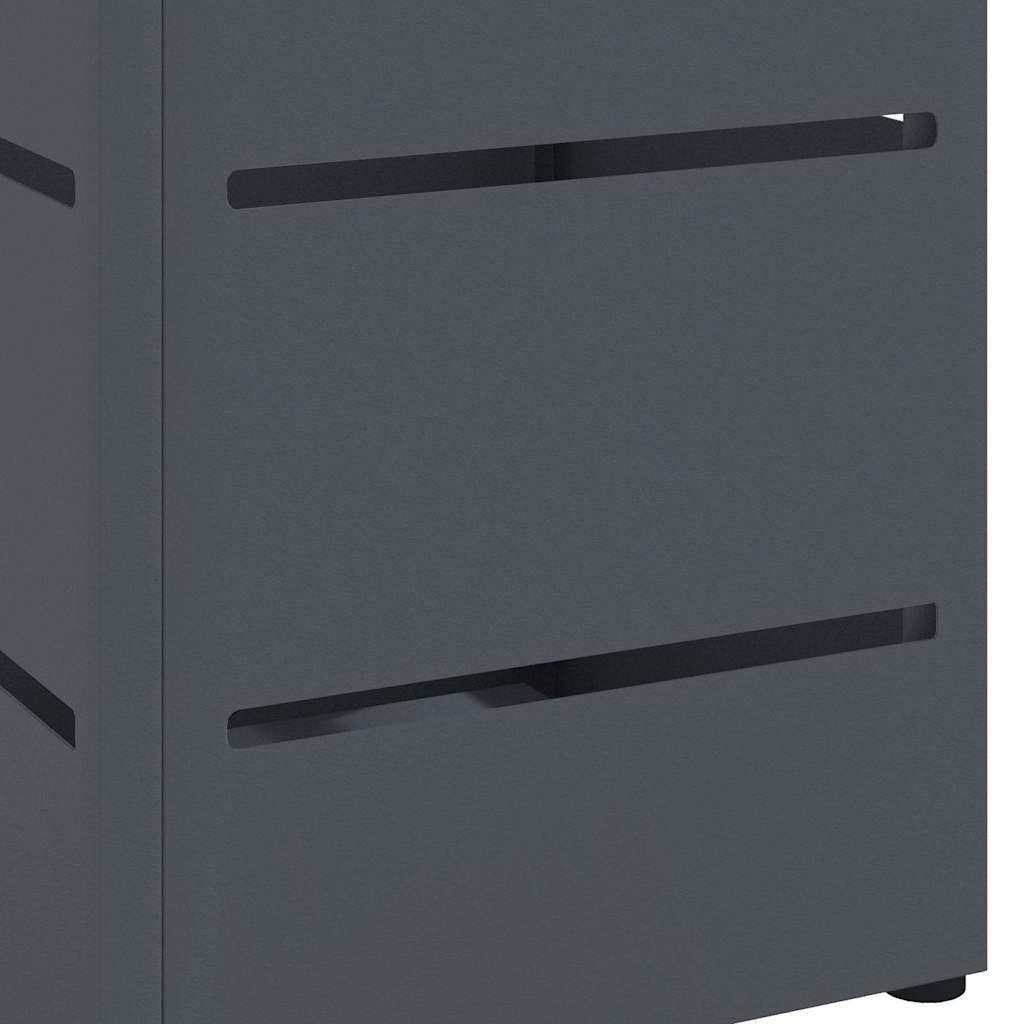 Rain Umbrella Stand Anthracite 15.5 x 15.5 x 49 cm Steel