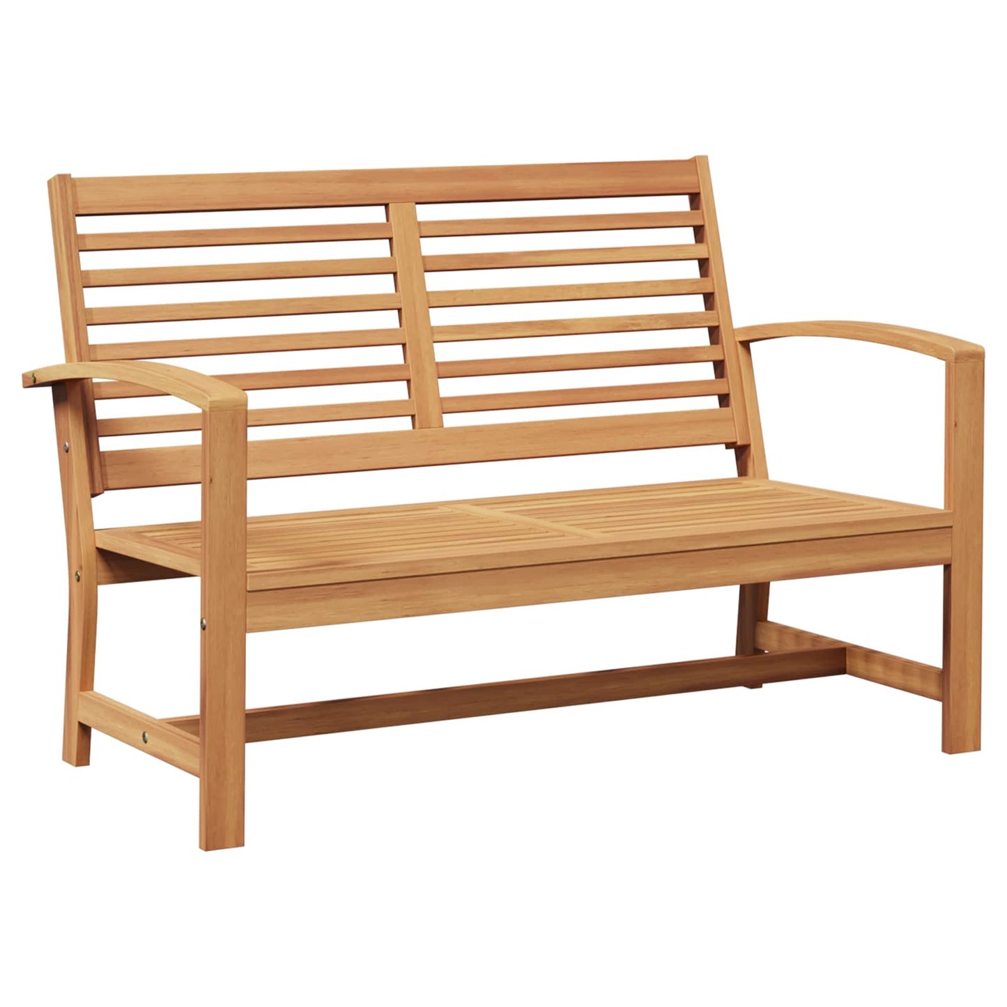 Garden Bench and Table Set 2 Piece Brown Solid Teak Wood