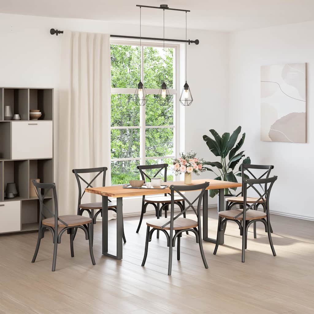 Console Table Legs U-Shaped 2 pcs Anthracite 38x(72-73) cm Steel