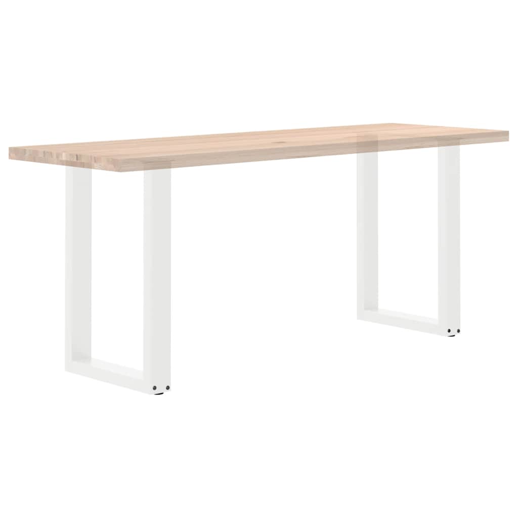 Dining Table Legs U-Shaped 2 pcs White 50x(72-73) cm Steel