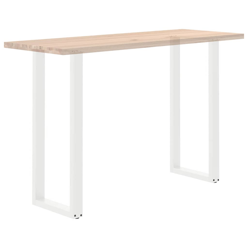 Bar Table Legs U-Shaped 2 pcs White 50x(110-111) cm Steel
