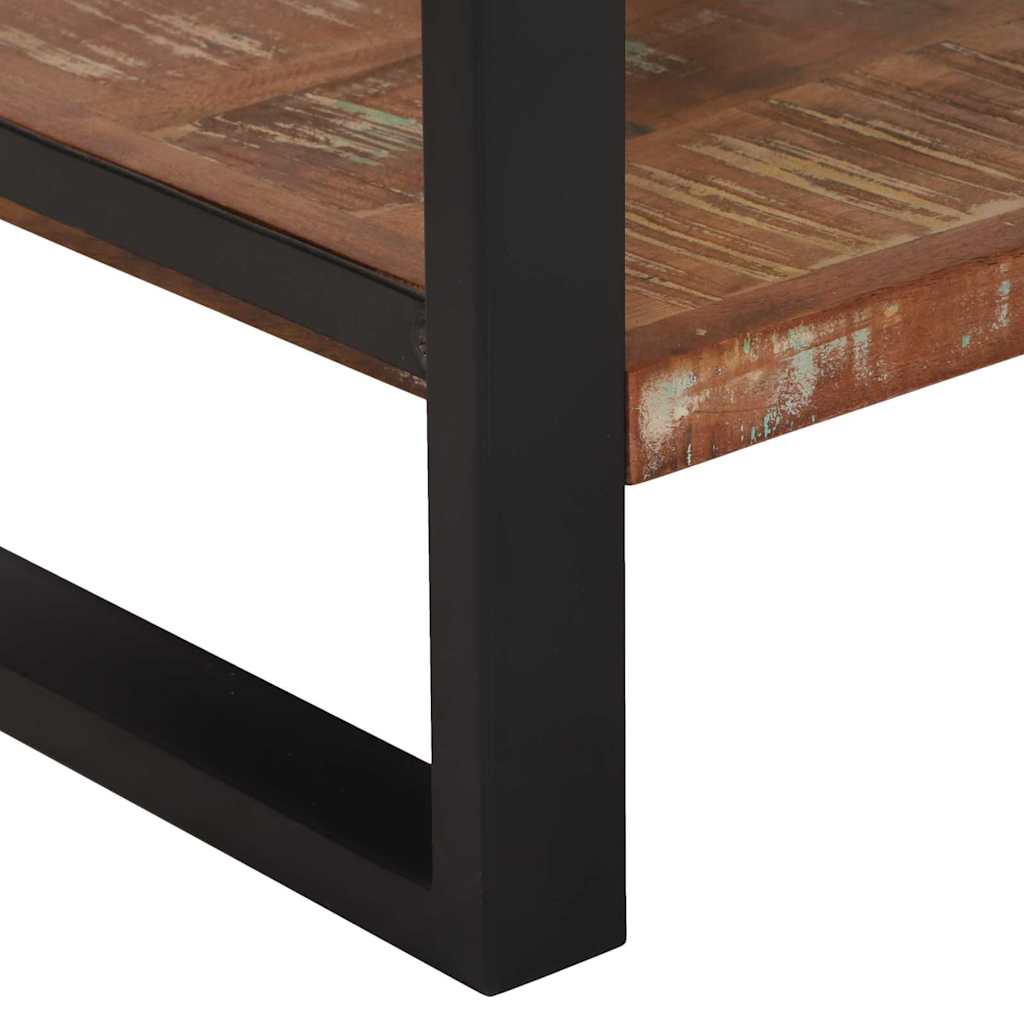 End Table Multicolour 40 x 40 x 80 cm Solid Reclaim Wood