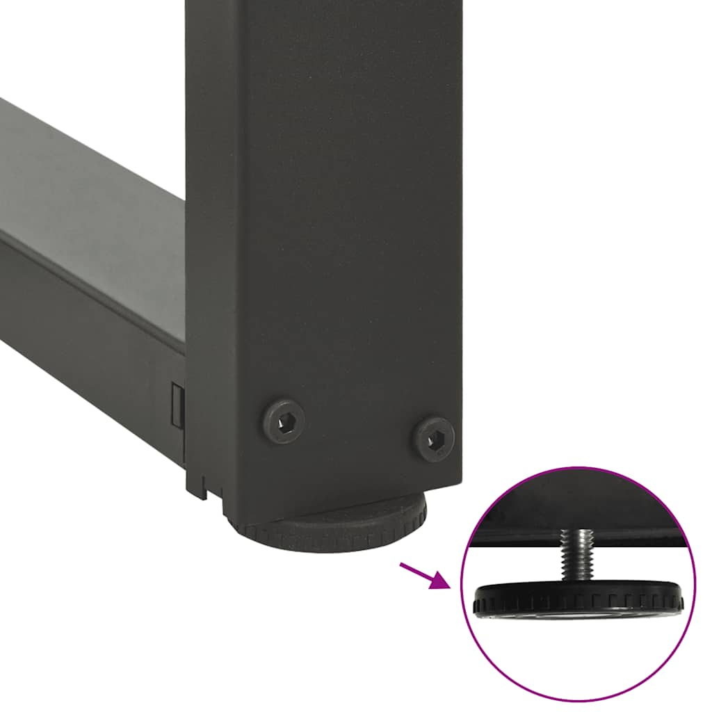 Coffee Table Legs T-Shaped 2 pcs Anthracite 30x25x(30-31) cm