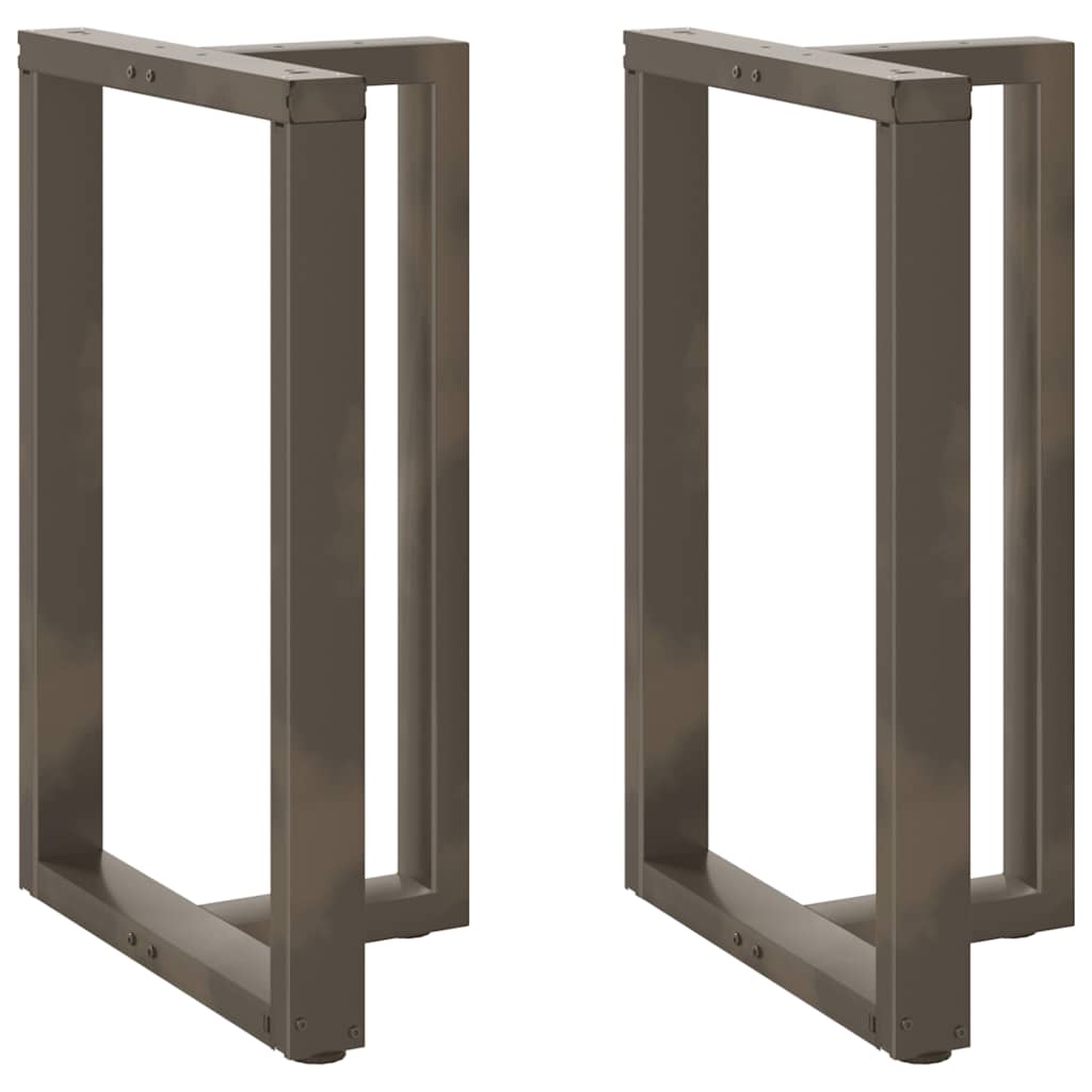 Bar Table Legs T-Shaped 2 pcs Natural Steel 60x35x(90-91) cm Steel