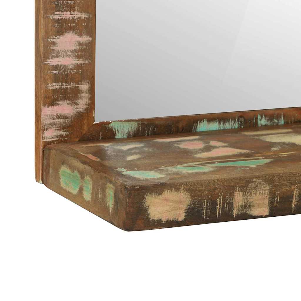 Bathroom Mirror Brown 50 x 22 x 70 cm Solid Reclaim Wood