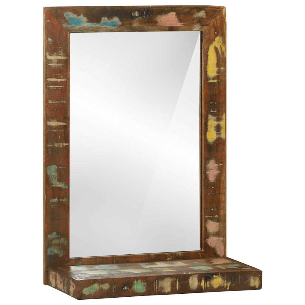 Bathroom Mirror Brown 50 x 22 x 70 cm Solid Reclaim Wood