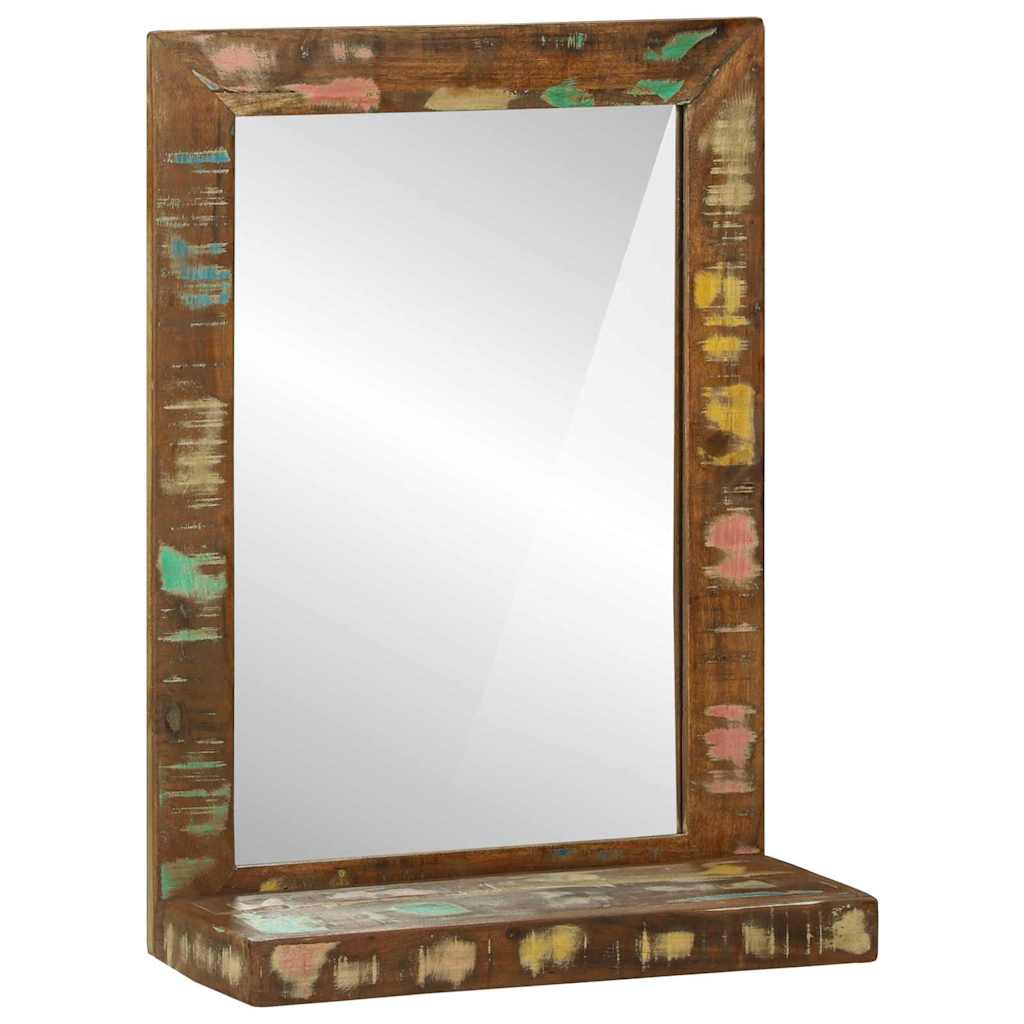 Bathroom Mirror Brown 50 x 22 x 70 cm Solid Reclaim Wood