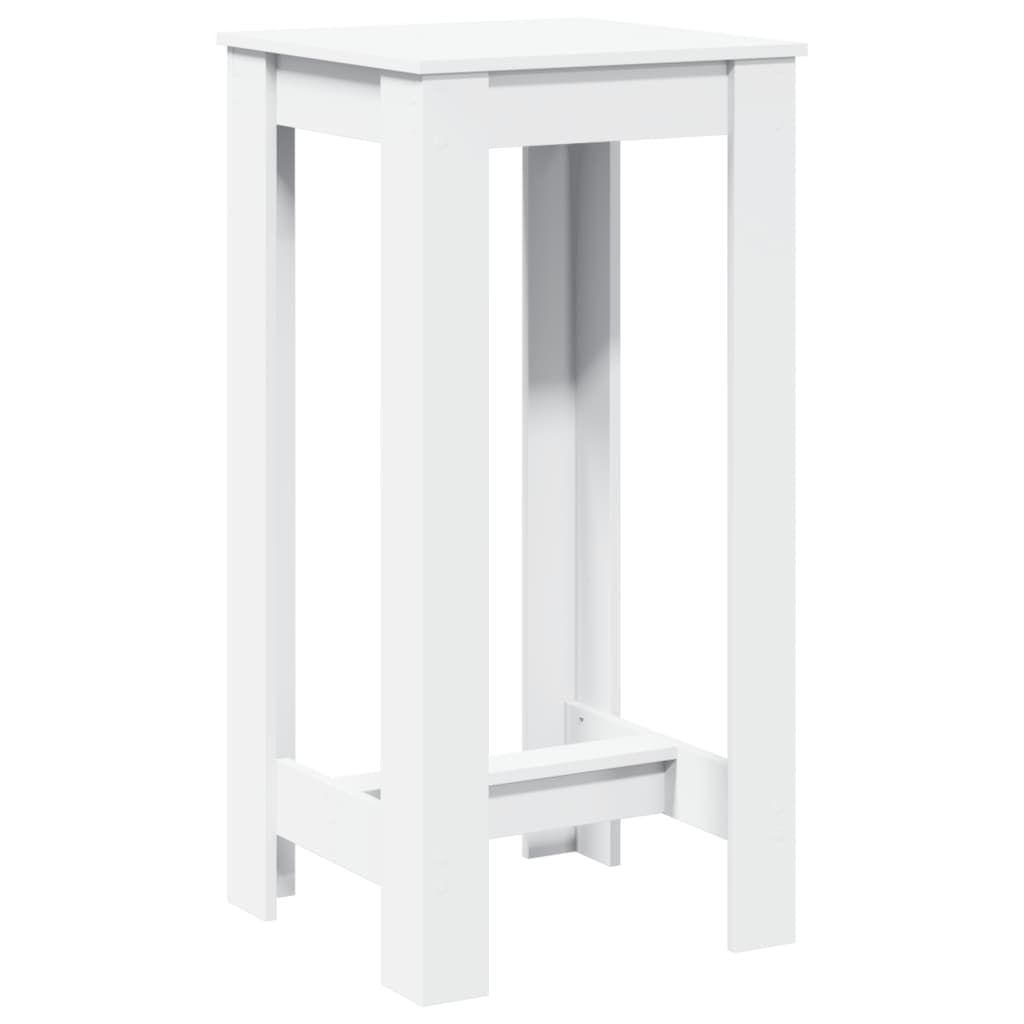Bar Table White 51x50x103,5 cm Engineered Wood