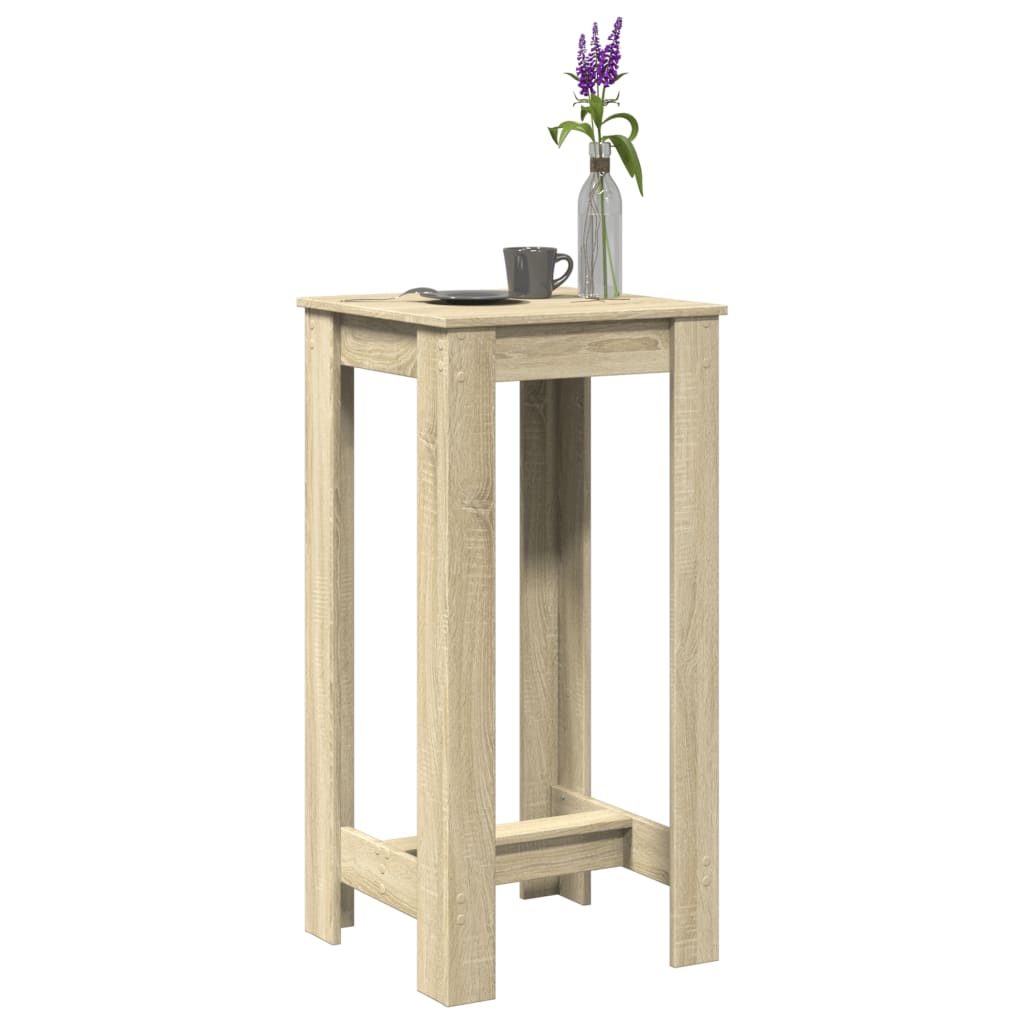 Bar Table Sonoma Oak 51x50x103,5 cm Engineered Wood