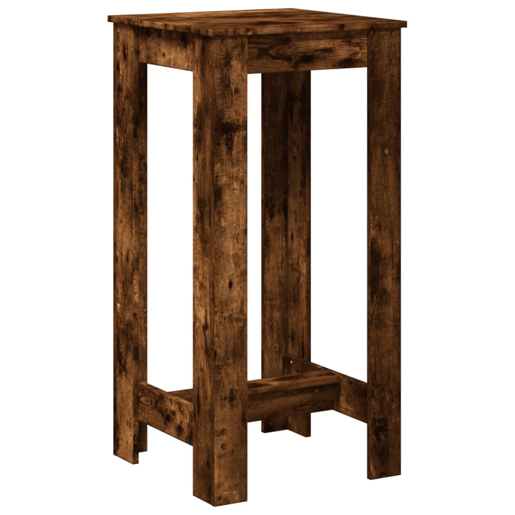 Bar Table Smoked Oak 51x50x103,5 cm Engineered Wood