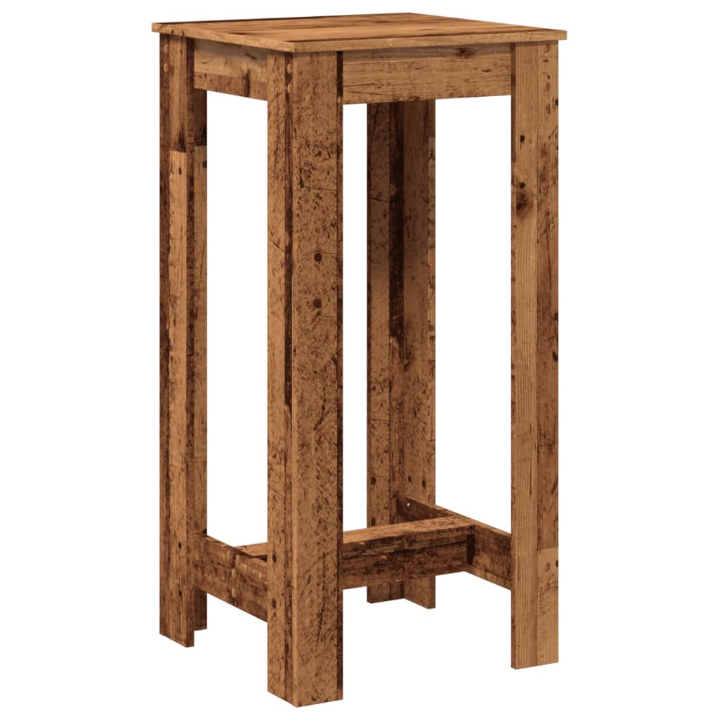 Bar Table Old Wood 51x50x103,5 cm Engineered Wood