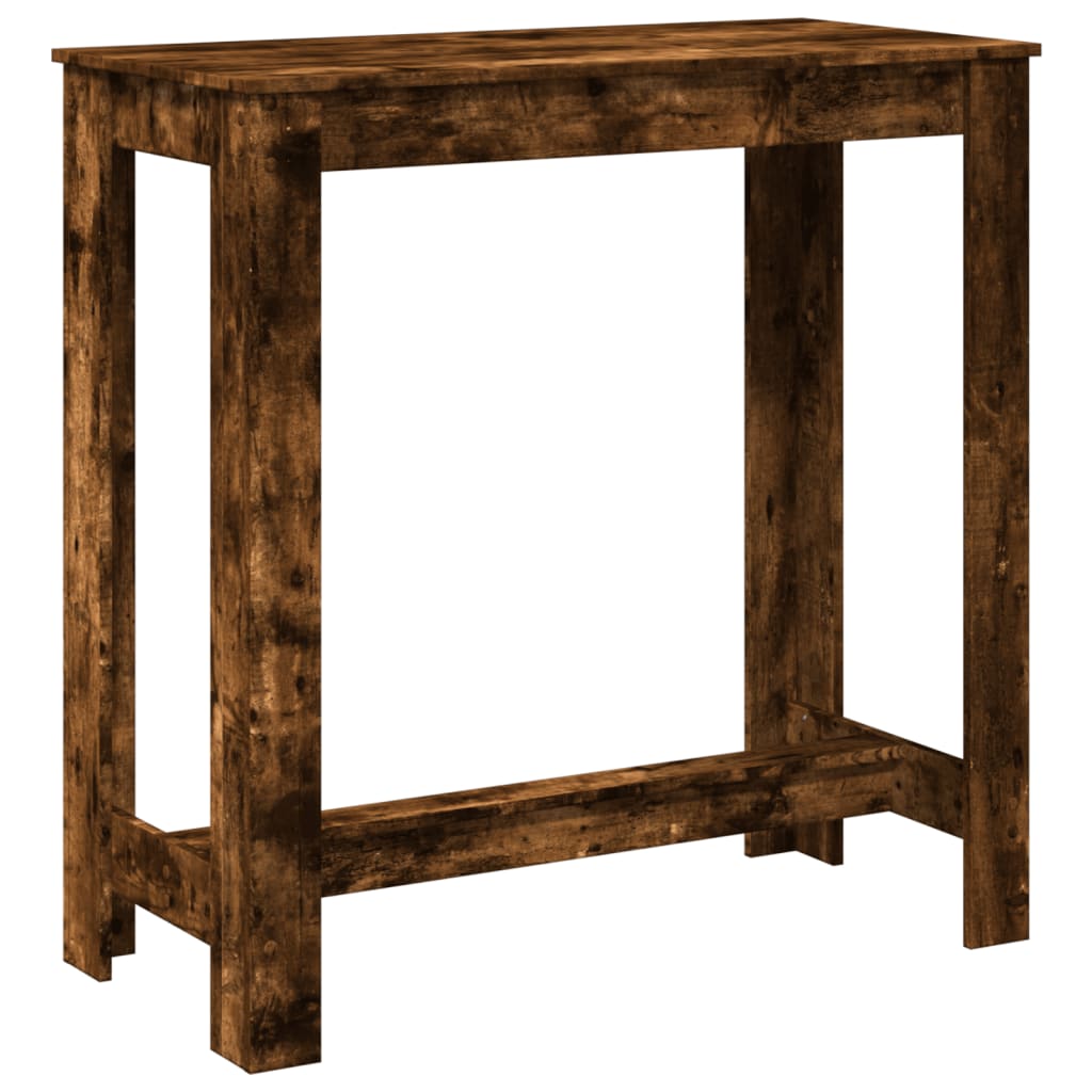 Bar Table Smoked Oak 102x50x103,5 cm Engineered Wood