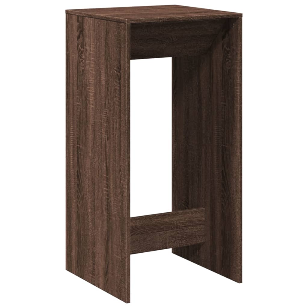 Bar Table Brown Oak 51x50x103,5 cm Engineered Wood