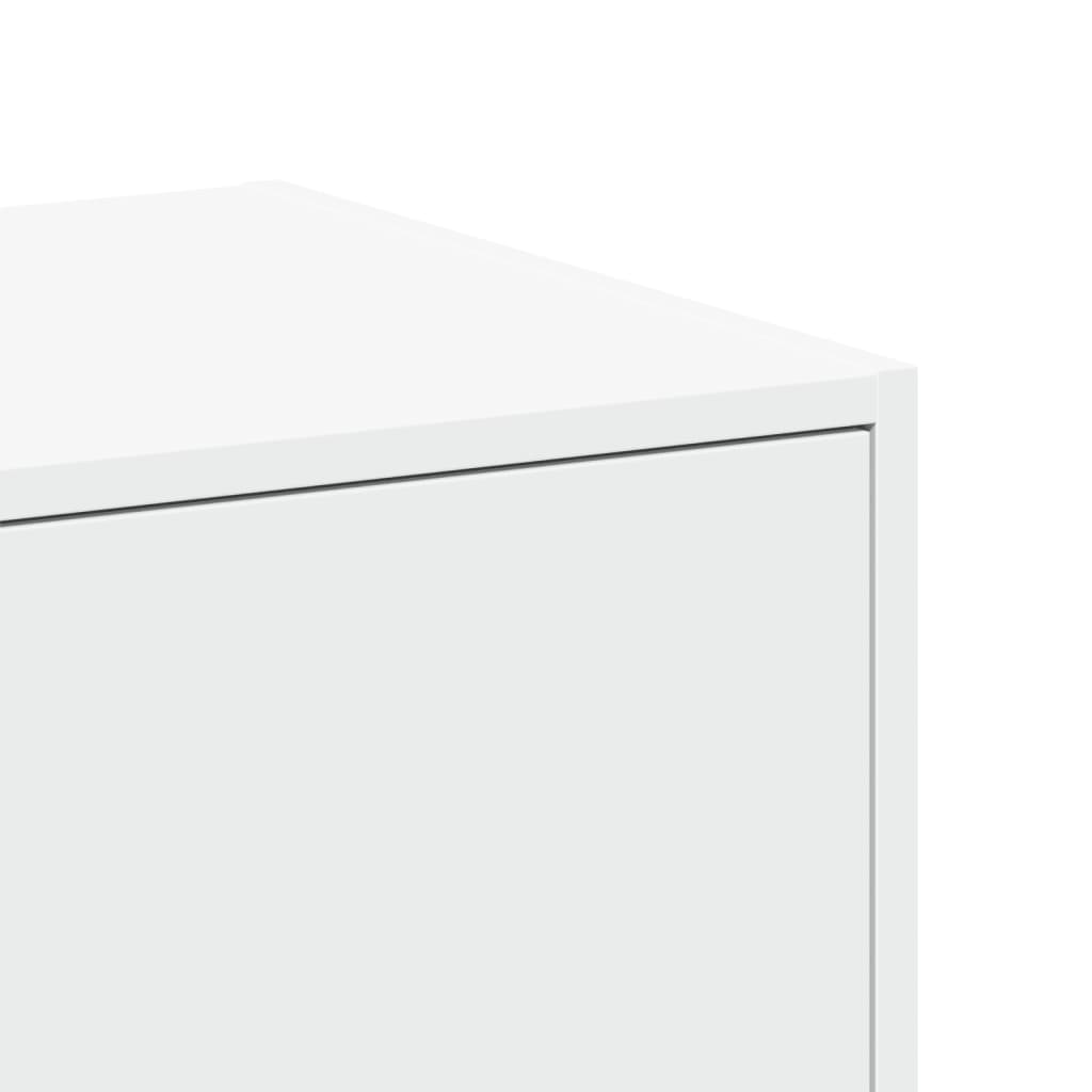 Apothecary Cabinet White 30x41x144,5 cm Engineered Wood