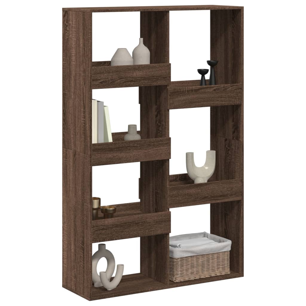 Room Divider Brown Oak 100x33x155,5 cm Engineered Wood