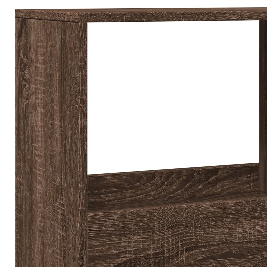 Room Divider Brown Oak 100x33x155,5 cm Engineered Wood