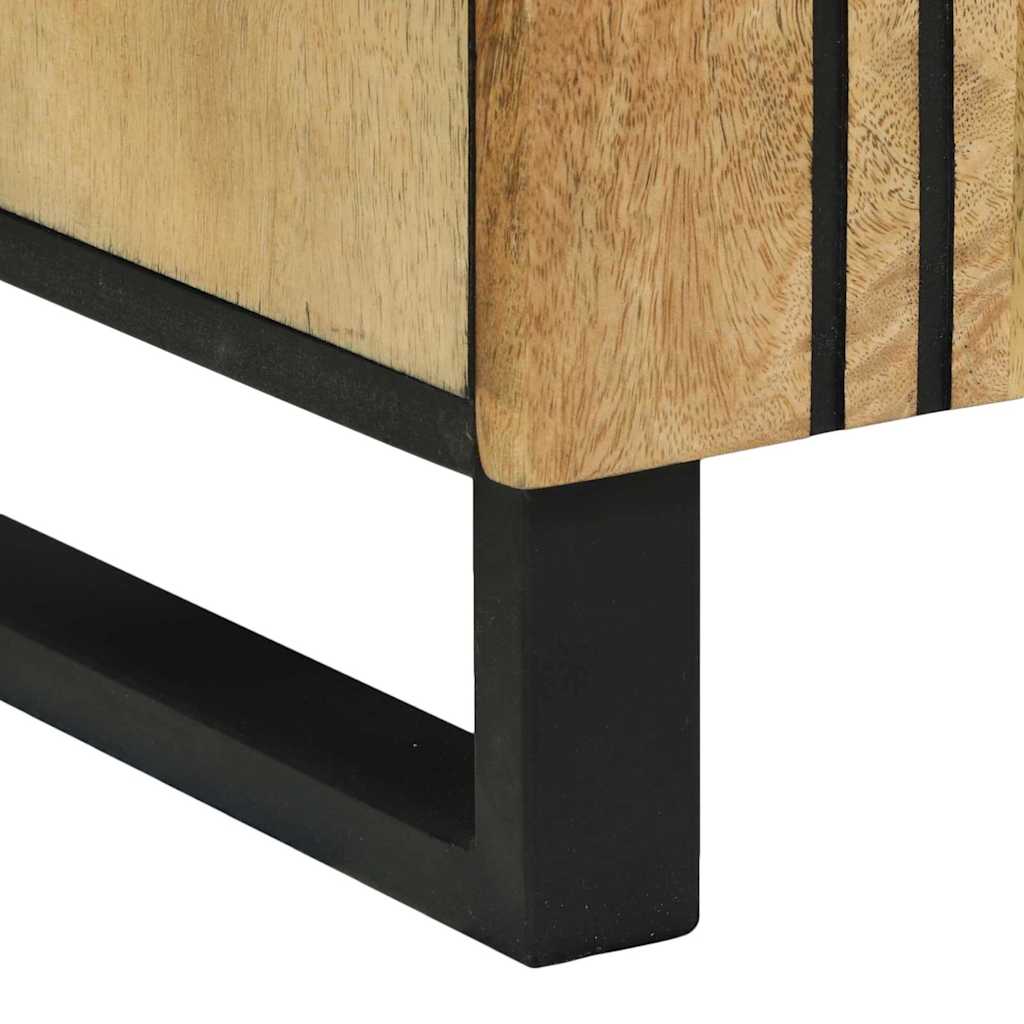 Bathroom Cabinet Set 2 pcs Natural Solid Mango Wood