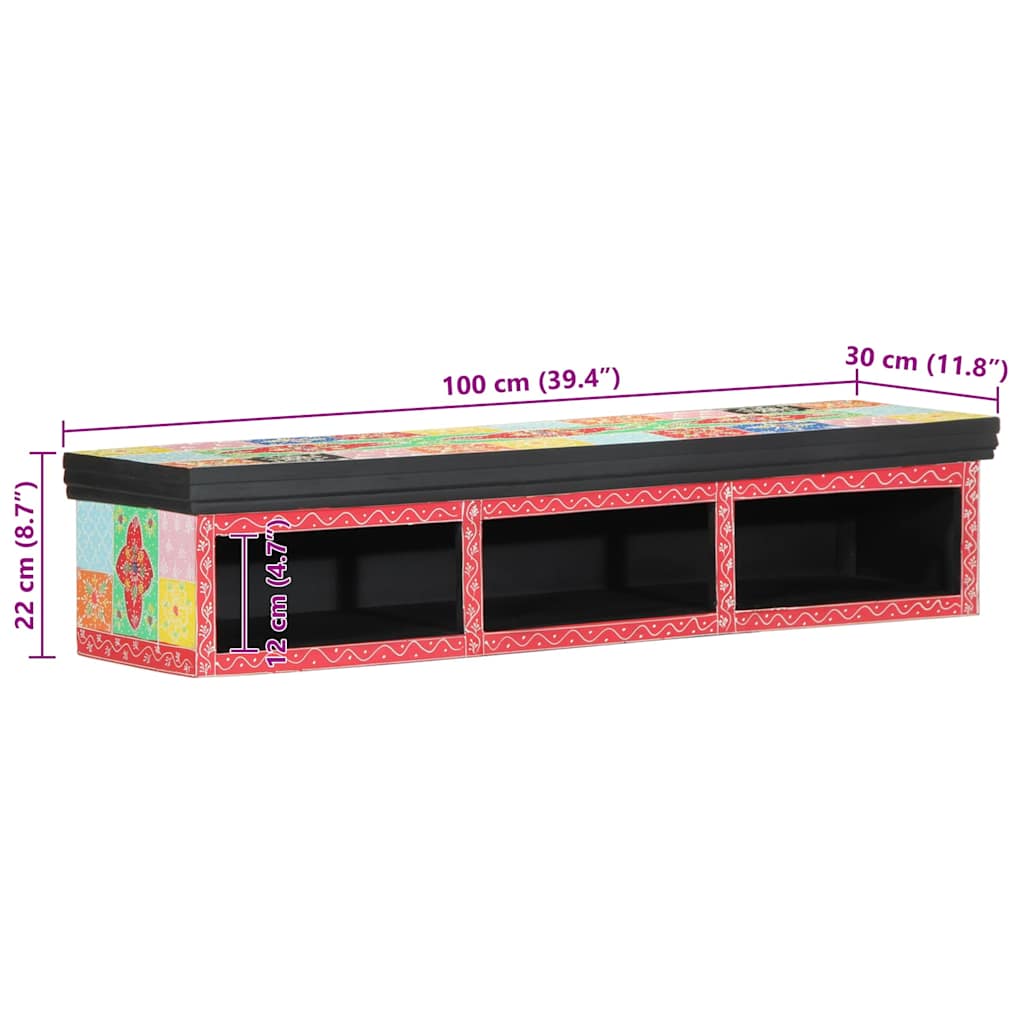 TV Cabinet Multicolour 100 x 30 x 22 cm Engineered wood