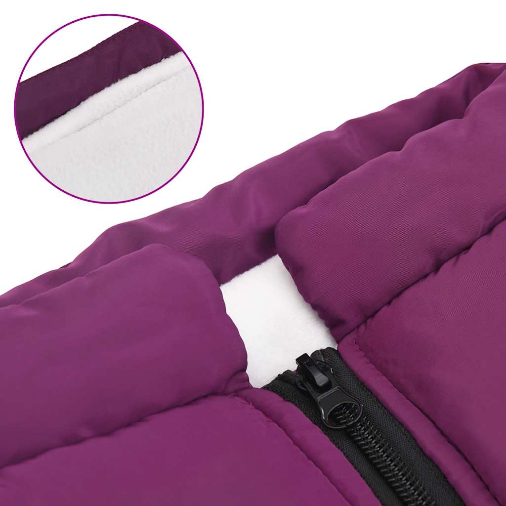 Dog Coat with Harness Waterproof Reflective Purple 6XL