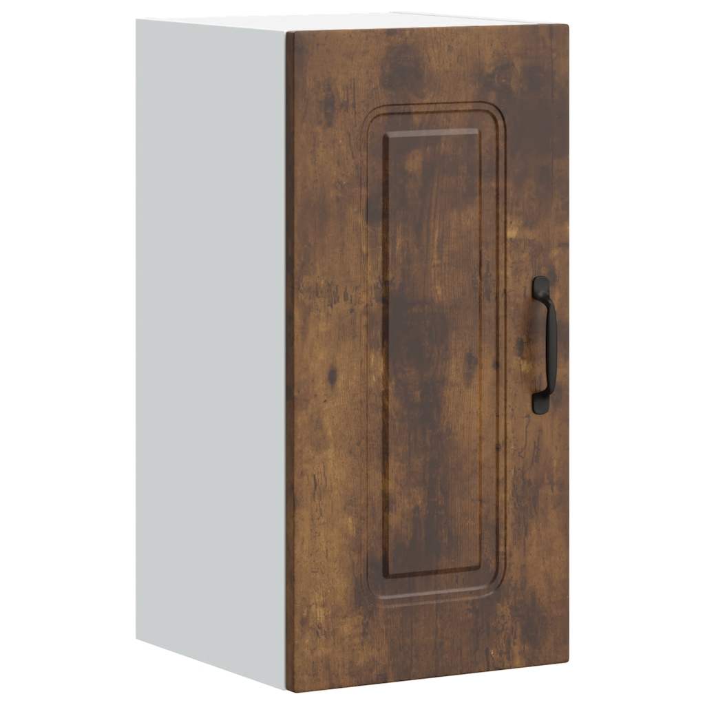 Kitchen Wall Cabinet "Kalmar" Smoked Oak Engineered Wood