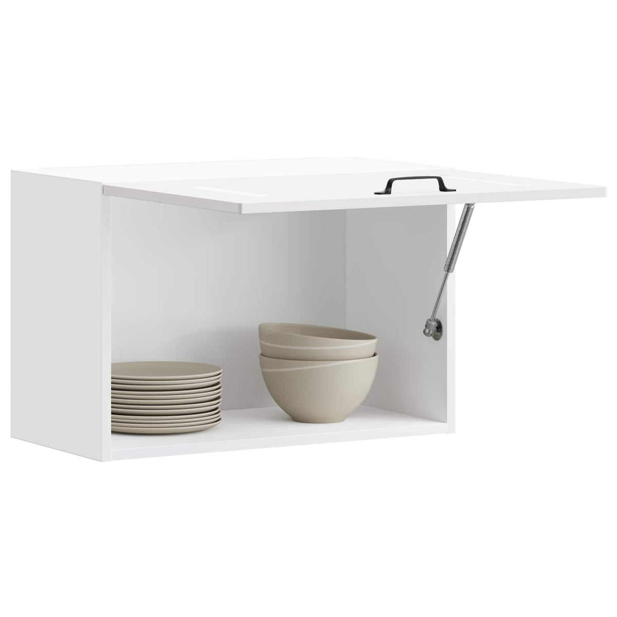 Kitchen Wall Cabinet "Kalmar" High Gloss White Engineered Wood
