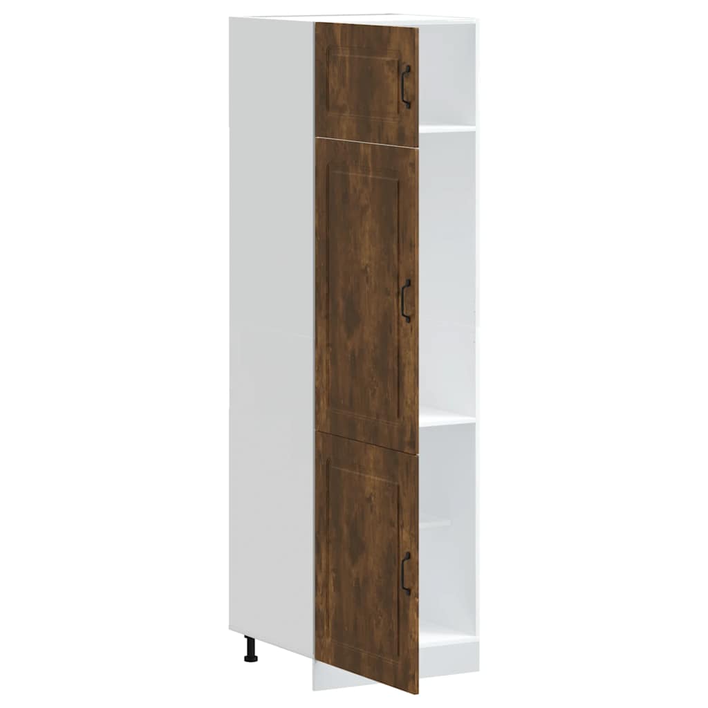 Kitchen Cupboard "Kalmar" Smoked Oak Engineered Wood