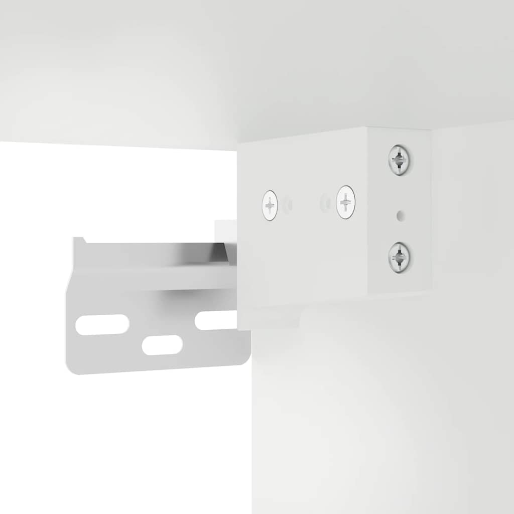 Kitchen Wall Cabinet "Lucca" High Gloss White Engineered Wood