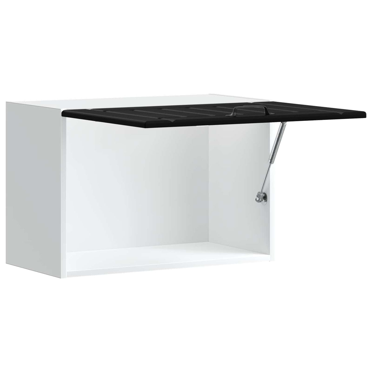 Kitchen Wall Cabinet "Lucca" Black Engineered Wood