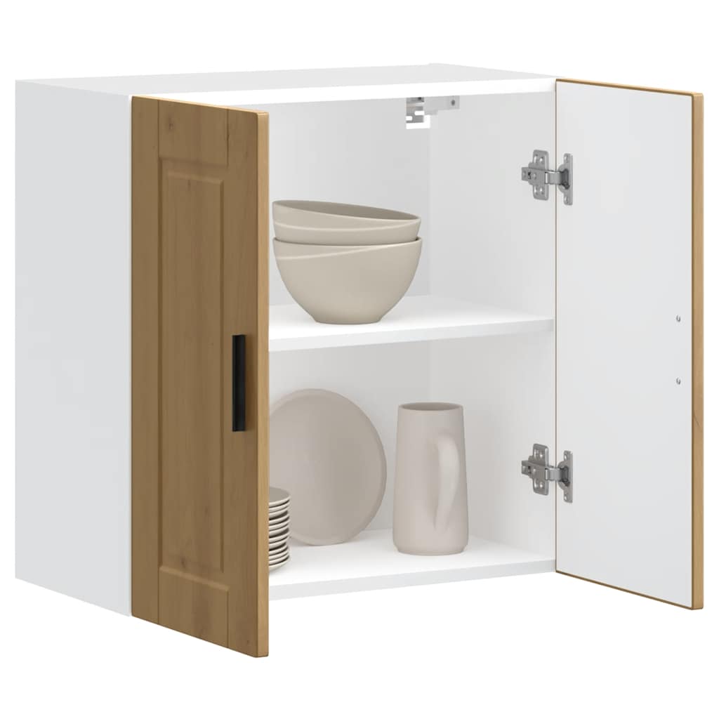 Kitchen Wall Cabinet "Porto" Artisan Oak Engineered Wood