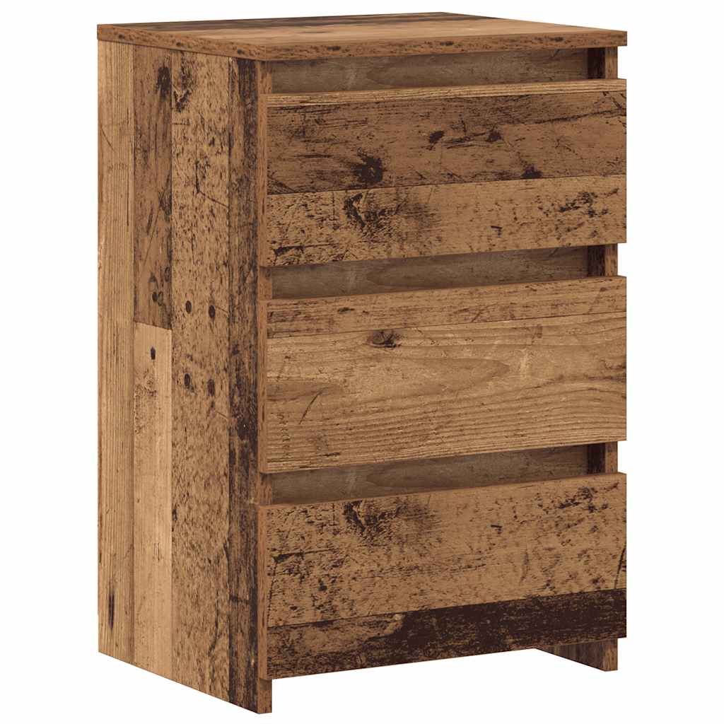 Bedside Cabinets 2 pcs Old Wood 40x35x62,5 cm Engineered Wood