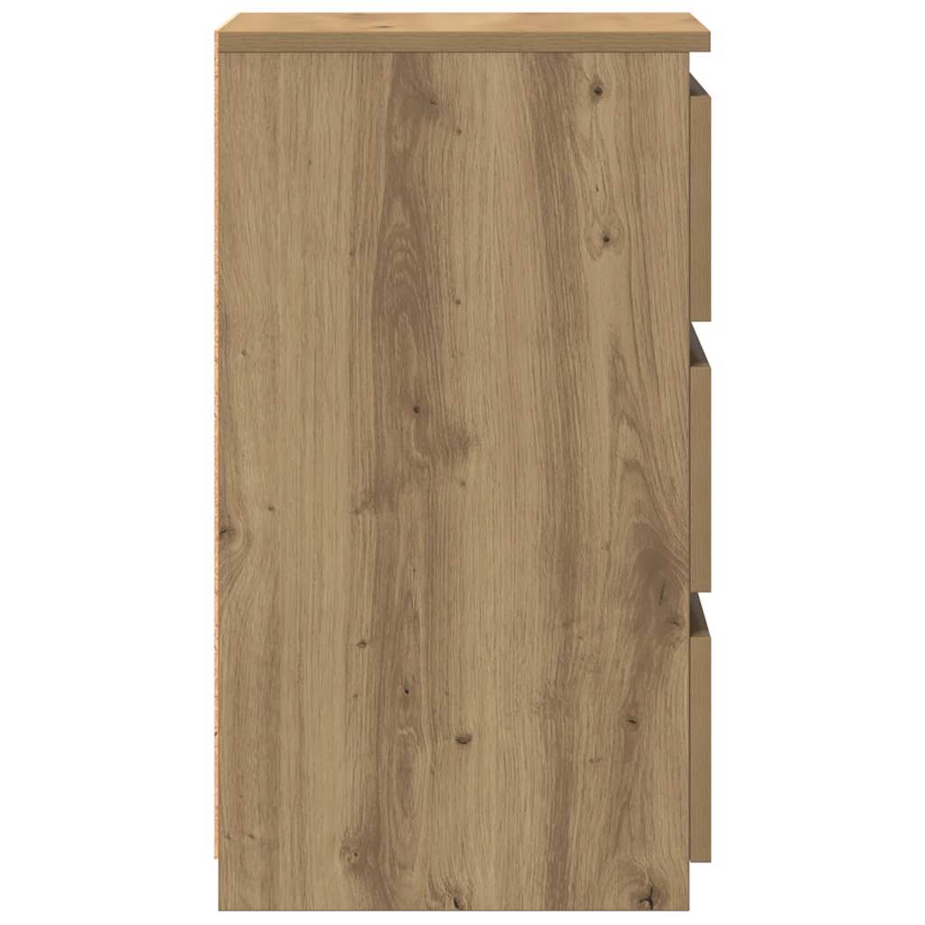 Bedside Cabinets 2 pcs Artisan Oak 40x35x62,5 cm Engineered Wood